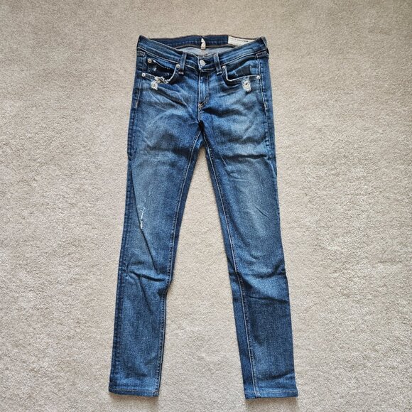 Rag&Bone Skinny Jeans Blue - Picture 2 of 6